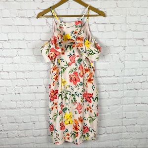 GUESS Floral Off the Shoulder Dress 8